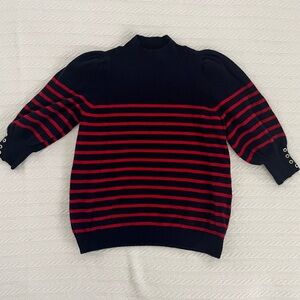 Sézane short sleeved cashmere and wool sweater